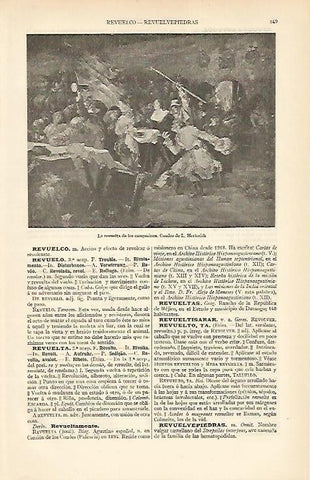 LAMINA ESPASA 6529: La revuelta de los campesinos cuadro de L. Herterich