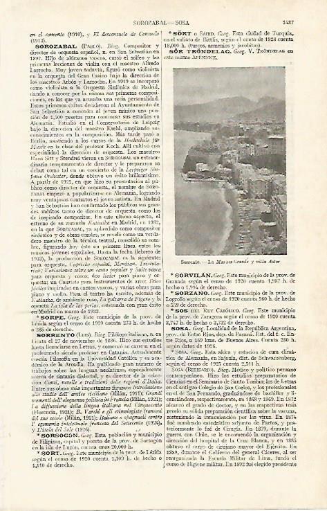 LAMINA ESPASA 14143: La Marina Grande de Sorrento Italia
