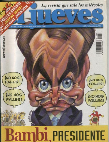El Jueves revista semanal numero 1400: poster de Michael Jackson