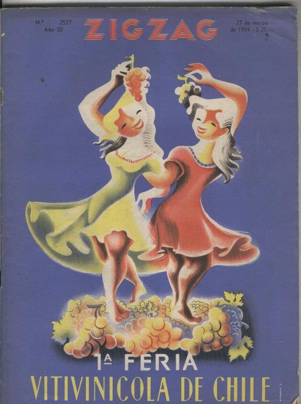 Zig Zag numero 2557 del 27.marzo.1954 (papel huellas de haberse mojado)