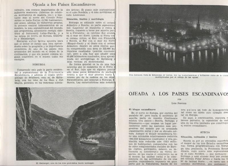 Ojeada a los paises escandinavos por Luis Postigo