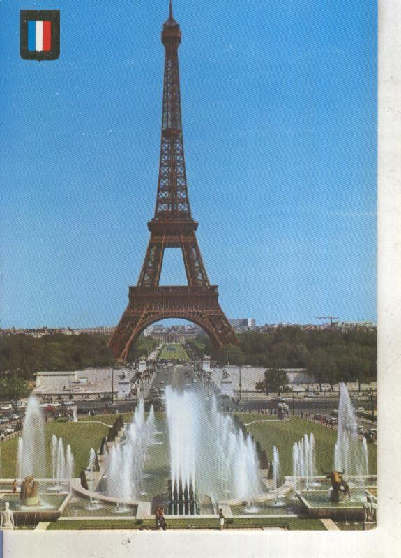 Postal 013842: Torre Eifiel, Paris, Francia
