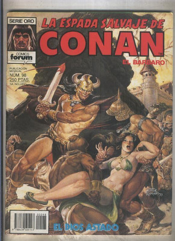 La Espada Salvaje de Conan primera edicion numero 098 (numerado 2 en trasera)