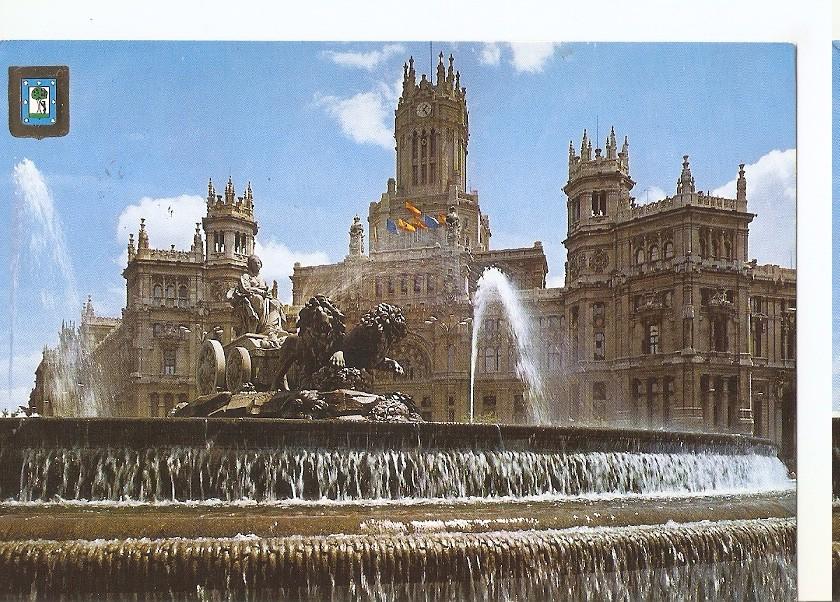 Postal 046339 : Madrid. La Cibeles y Palacio de Comunicaciones