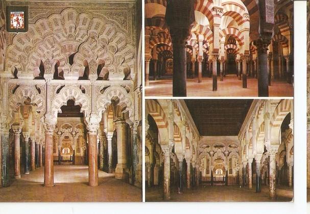 Postal 047345 : Cordoba. La Mezquita. Interior. Laberinto de columnas y El Mihrab al fondo