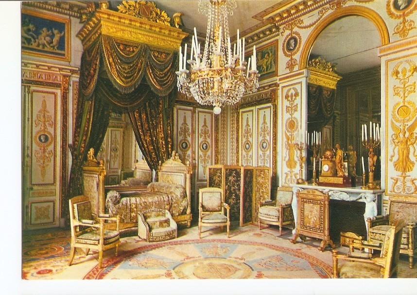 Postal 029408 : Chambre a coucher de Napoleon Fontainebleau