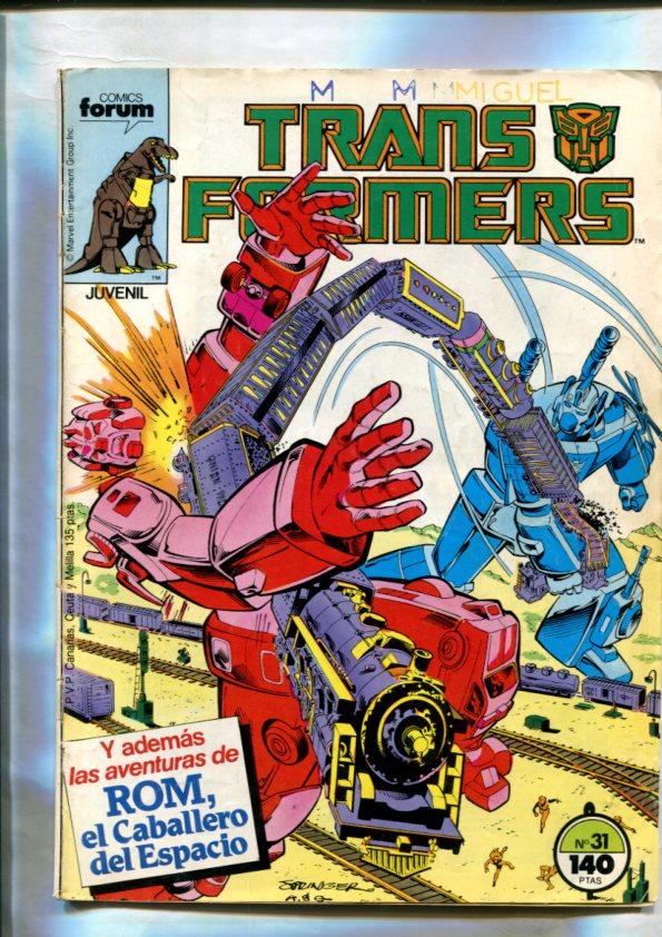 Transformers numero 44: Las llamas de Boltax + aventura de ROM El caballero del espacio