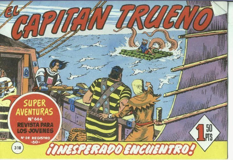 El Capitan trueno facsimil numero 318: Inesperado encuentro