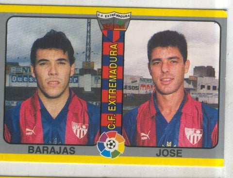Cromos: Futbol Total Liga 95: C.F.Extremadura. numero 299: Barajas y Jose