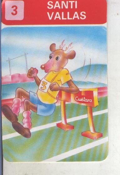 Cromos Los Zoolimpicos de Tostarica de  Cuetara numero 03: Santi vallas