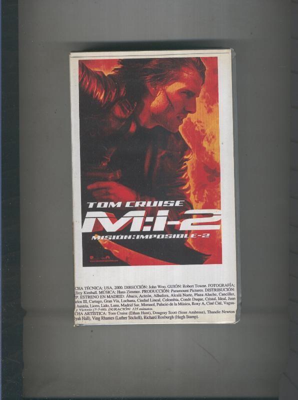 Video VHS: Mision Imposible 2 (Tom Cruise)
