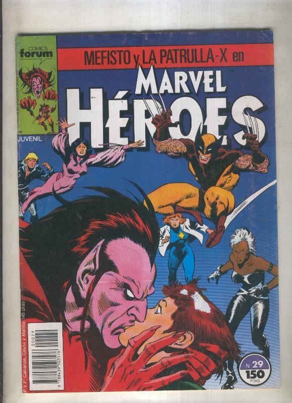 Marvel Heroes numero 29: Mefisto y La Patrulla X (numerado 4 en trasera)