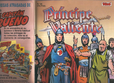 El Principe Valiente de Ediciones B numero 65 (numerado 2 en trasera)