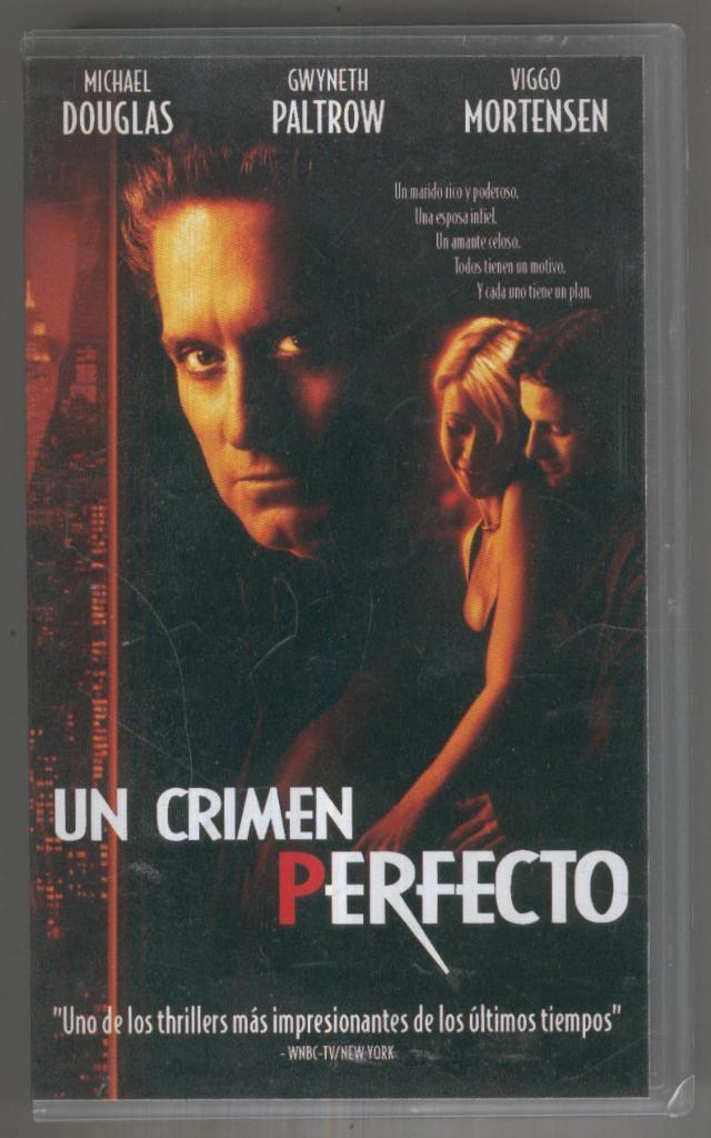 VHS Cine: UN CRIMEN PERFECTO - Andrew Davis