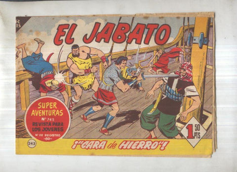 Bruguera: El Jabato numero 243: Cara de hierro