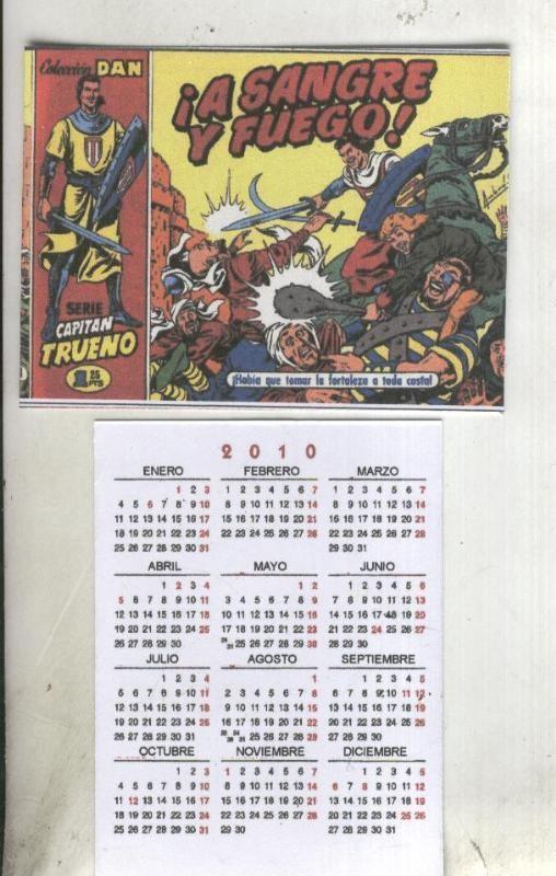 Calendario bolsillo 2010: El Capitan Trueno portada numero 001