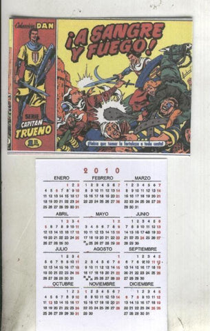 Calendario bolsillo 2010: El Capitan Trueno portada numero 001