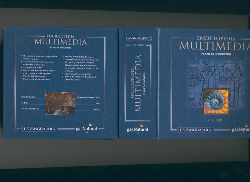 CD Rom Enciclopedia Multimedia Caja archivadora con folleto 