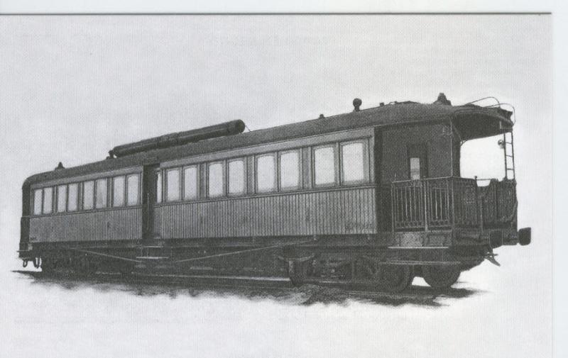 Postal 012779: Coche de viajeros de primera clase, Cia Ferroviaria del Norte