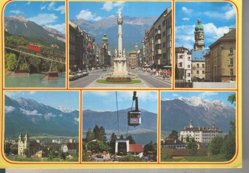 Postal 015810: Vistas diversas de Innsbruck, Suiza