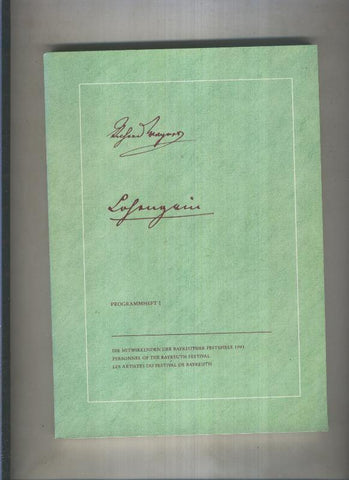 Programa festival 1991 volumen 1: Lohengrin