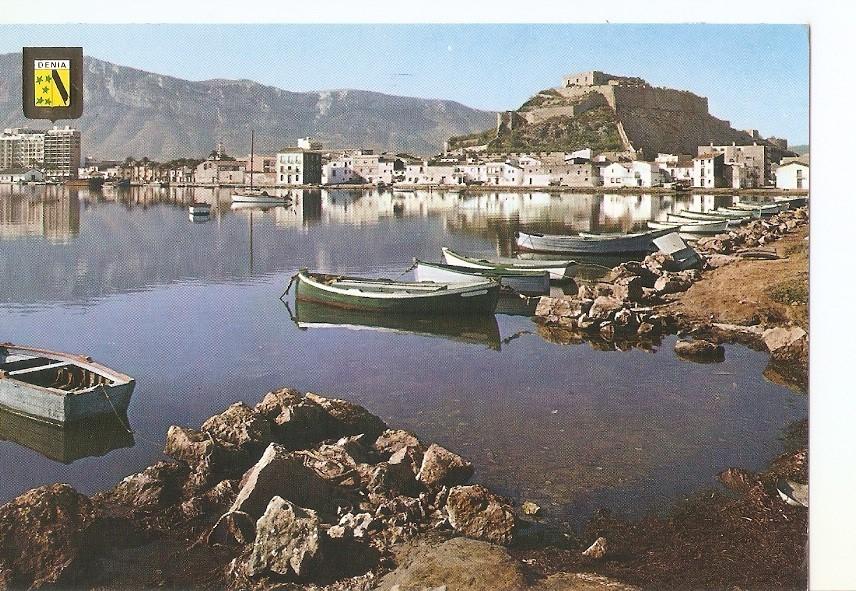 Postal 033282 : Denia (alicante). Puerto y Castillo