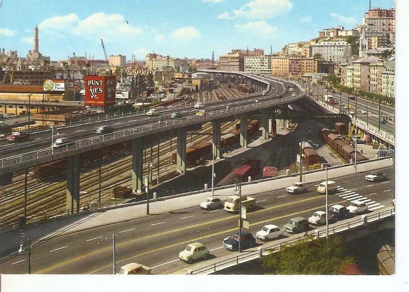 Postal 033470 : Genova. Elevated Road - Buozzi Street