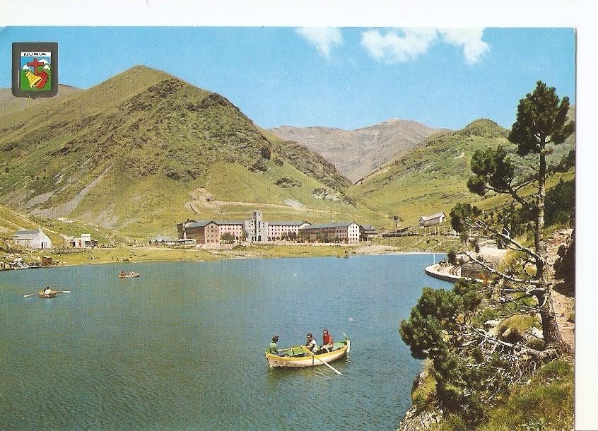 Postal 034324 : Nuria (Girona) Pirineu Catala. llac i vista general
