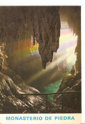Postal 037762 : Monasterio de Piedra (Zaragoza). Gruta de la Cola del Caballo