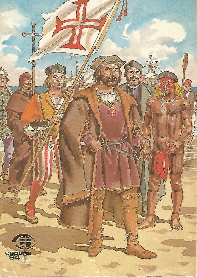 Postal 50852: SERIE DESCUBRIMIENTOS - Pedro Alvares en Coroa Grande