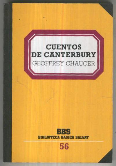 Biblioteca Basica Salvat numero 056: Cuentos de Canterbury (arrancada pagina credito)