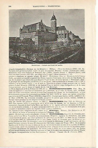 LAMINA ESPASA Alemania 1083: Castillo de Marienburgo Alemania