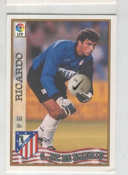 Cromo Liga 97/98: C.At.de Madrid numero 090: Ricardo