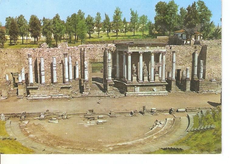 Postal 050019 : Merida (Badajoz). Anfiteatro romano. Siglo I a de J.C.