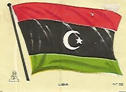 CROMO COLECCION UNIVERSAL 1984: BANDERA LIBIA. Numero 235