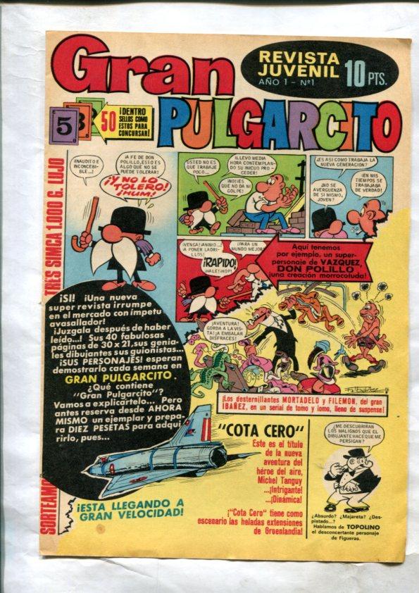 Cubierta del numero 1 de la revista Gran Pulgarcito