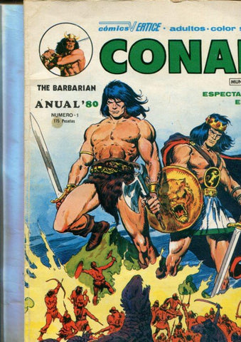 Conan el barbaro anual 1980 (numerado 9 en trasera)