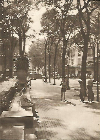 LAMINA GEOGRAFIA 0064: Calle de Saigon Vietnam