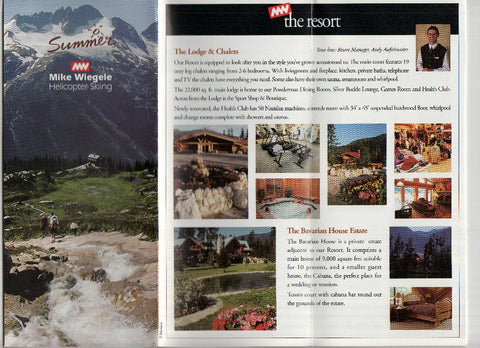 Triptico Publicitario: MIKE WIEGELE Helicoptter Skiing (Blue River - Bristish Columbia)