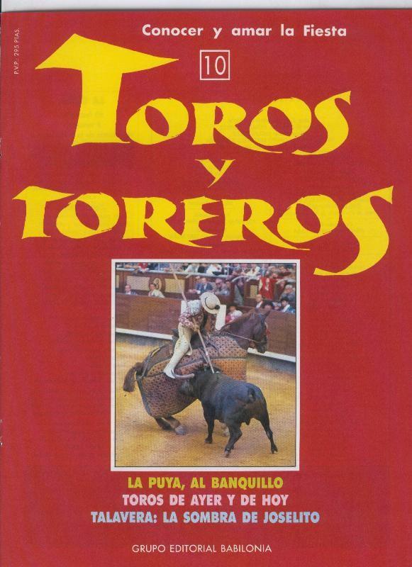 Portada fasciculo Toros y Toreros numero 10