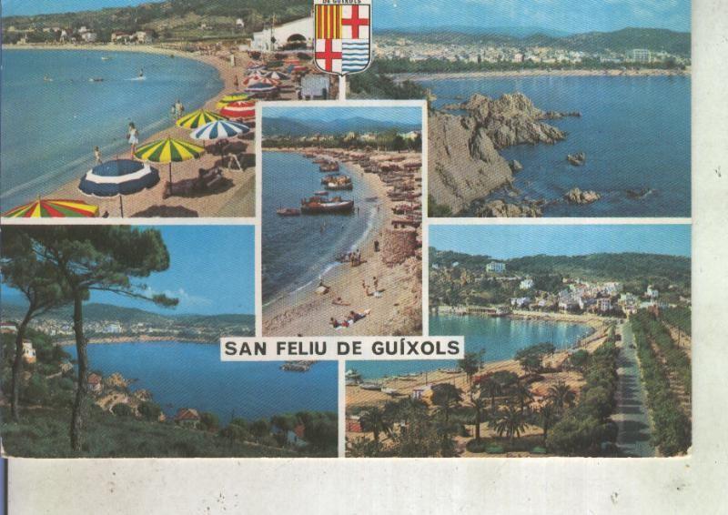 Postal 013528: Vistas varias de San Feliu de Guixols, Gerona