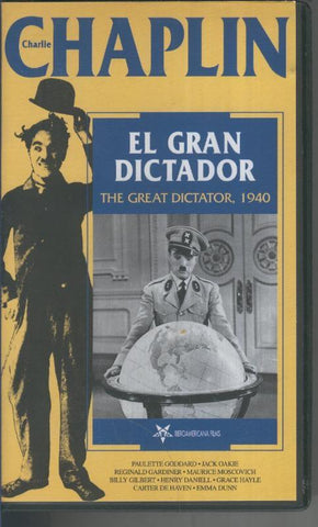 Video VHS; Chaplin, el gran dictador