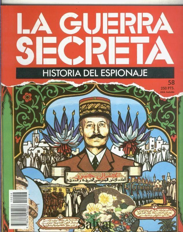 La Guerra Secreta: Historia del Espionaje numero 058, en la trasera foto de