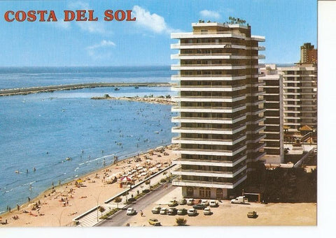Postal 025841 : Hotel Stella Maris y playa. Fuengirola (Malaga). Costa del Sol