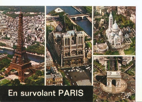 Postal 036999 : En Survolant Paris
