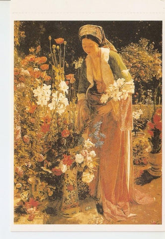 Postal 041308 : John Frederick Lewis In the Beys Garden 1865. preston Harris Museum and Art Gallery