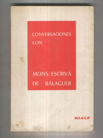 Conversaciones con Mons.Escriva de Balaguer