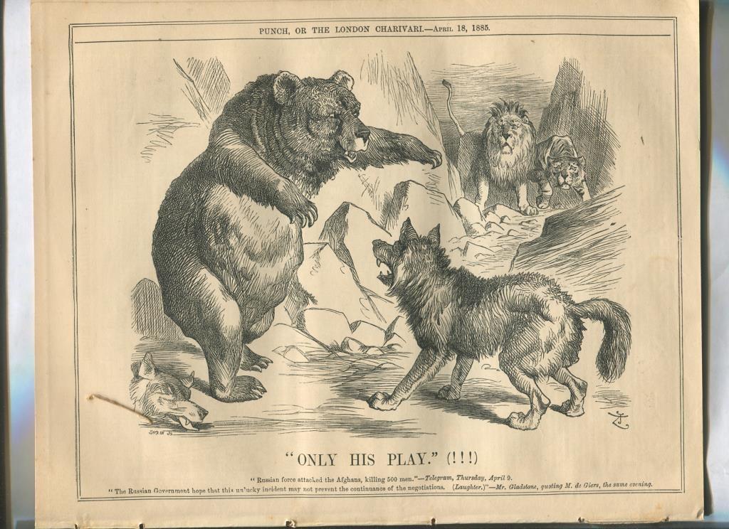 Punch semanario humor ingles de 1885: juego 12 paginas semana 18.04.1885
