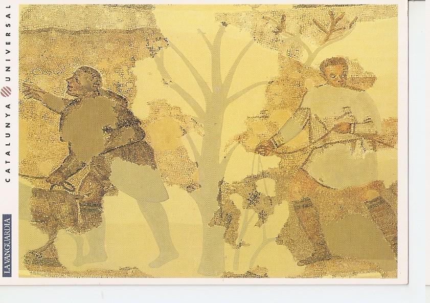 Postal 044572 : Centcelles. Detalle del mosaico romano de Constanti