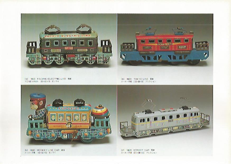 LAMINA / SHEET 11: PACIFIC ELECTRIC LINE. 1950s/ TOKYO LINE. 1940s/ MONKEY LINE CAR. 1960s/ STREET CAR. 1950s